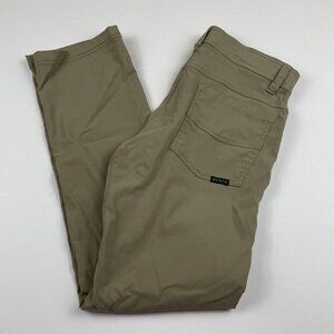 Prana Brion Slim Fit Pants Men’s 28 Beige Khaki Stretch Outdoors Hike